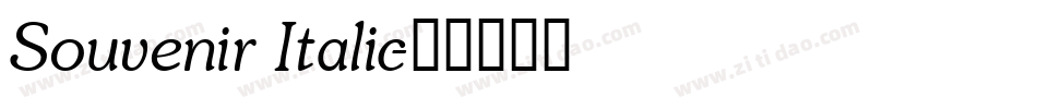 Souvenir Italic字体转换